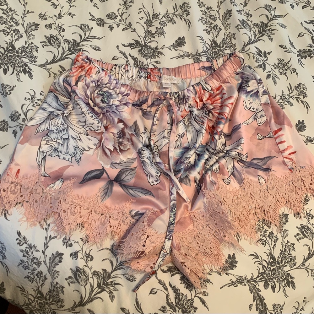 Lacey Floral Pajama Shorts